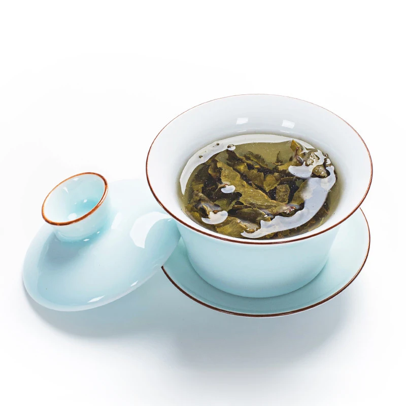 Celadon Chá Sopeira 140ml de Kung Fu de Chá,Chinês Kung Fu Flor Gaiwan Puer Chaleira,um Bule de chá que os amantes devem ter Chá acessórios Imagem 2