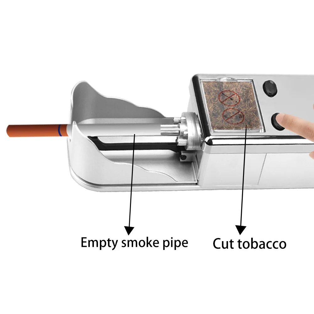 Cigarro Máquina de embalagem Automática de Tabaco Rolando UE Plug Elétrico Erva Rolo de DIY Tubo Injetor de Fumar Acessórios Imagem 2