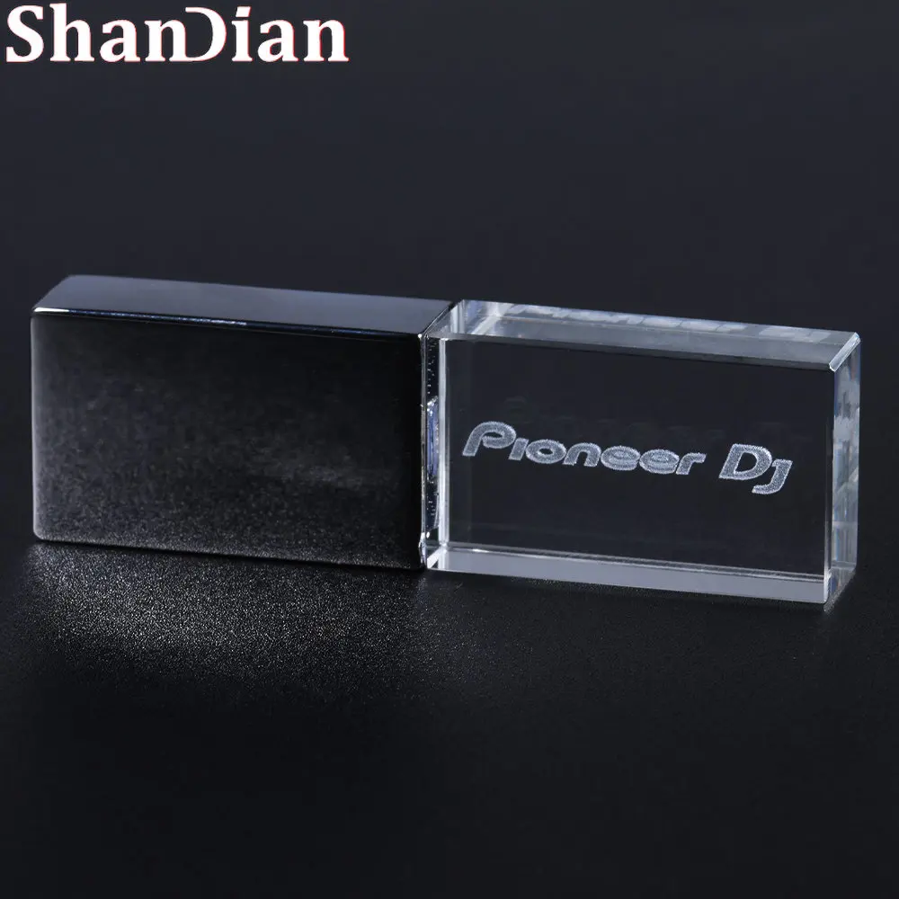 Colorido LED USB flash drive 128GB de logotipo Personalizado de Alta Velocidade de Escrita Leitura Memory stick luz de DJ da Pioneer premium pendrive de 64GB Imagem 1