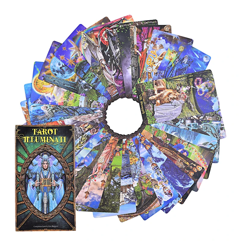 Como Vender Tarô Illuminati Kit de Cartões de inglês Completo Partido que joga Jogo de Tabuleiro de Entretenimento Com o PDF do Guia Imagem 1