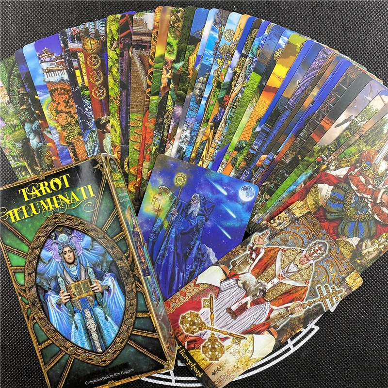 Como Vender Tarô Illuminati Kit de Cartões de inglês Completo Partido que joga Jogo de Tabuleiro de Entretenimento Com o PDF do Guia Imagem 5