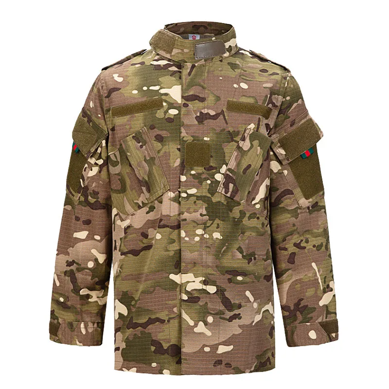 Crianças Militar do Exército Uniforme de Combate Tático BDU acordo com Meninos Crianças de Camuflagem Multicam Caça Exterior Camisa de Treino Calças Conjunto Imagem 1