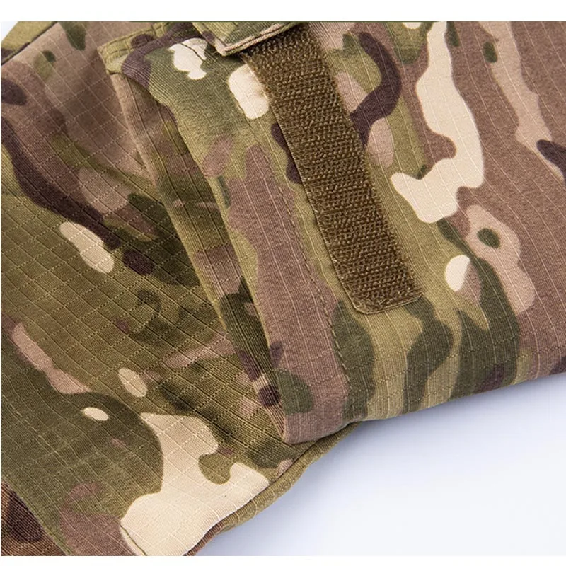 Crianças Militar do Exército Uniforme de Combate Tático BDU acordo com Meninos Crianças de Camuflagem Multicam Caça Exterior Camisa de Treino Calças Conjunto Imagem 4