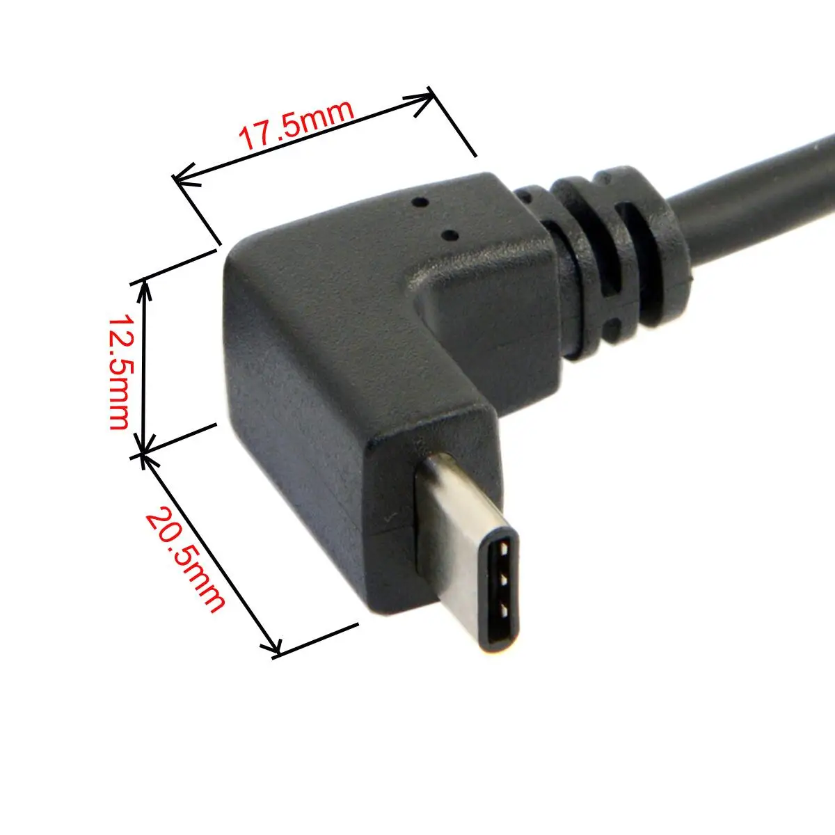 CYDZ USB 3.1 USB-C para Cima e para Baixo em Ângulo de 90 Graus para Baixo em Ângulo Um Macho Cabo de Dados para o Laptop e Tablet e Telefone Imagem 5