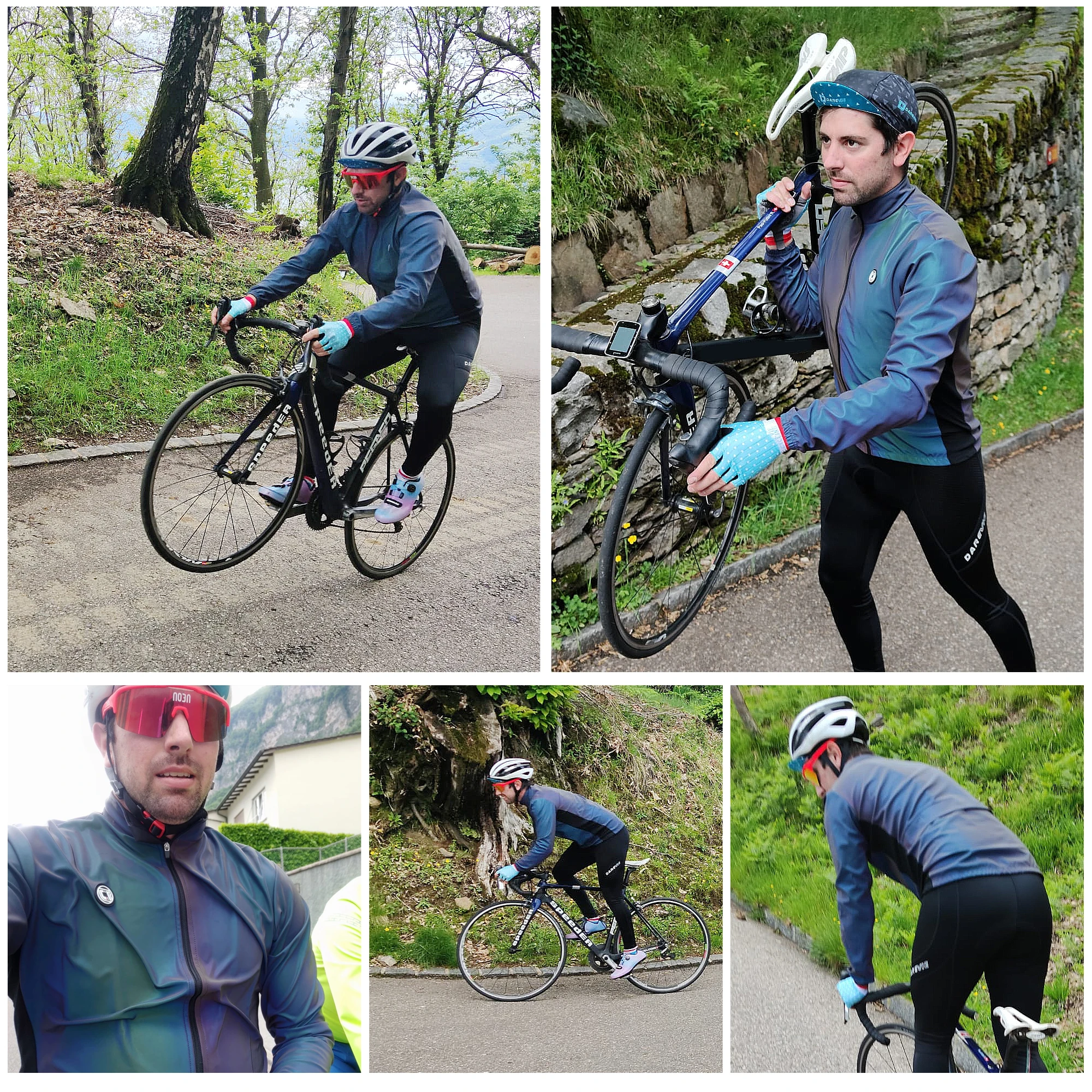 DAREVIE Casaco de Ciclismo de Inverno arco-íris Reflexiva quebra-vento Homens à prova de Vento, Impermeável Casaco de Ciclismo para as Mulheres Primavera, Outono Imagem 1