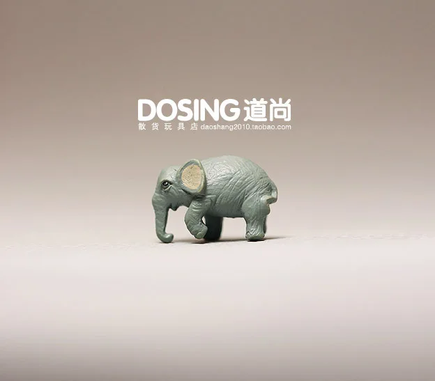 De Animais selvagens, Mini cinza elefante Modelo de Ornamentos elefante de Fadas Jardim em Miniatura Acessórios de Decoração de Figuras de Ação, Estatueta de Brinquedos Imagem 1