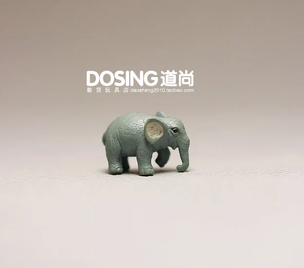 De Animais selvagens, Mini cinza elefante Modelo de Ornamentos elefante de Fadas Jardim em Miniatura Acessórios de Decoração de Figuras de Ação, Estatueta de Brinquedos Imagem 2