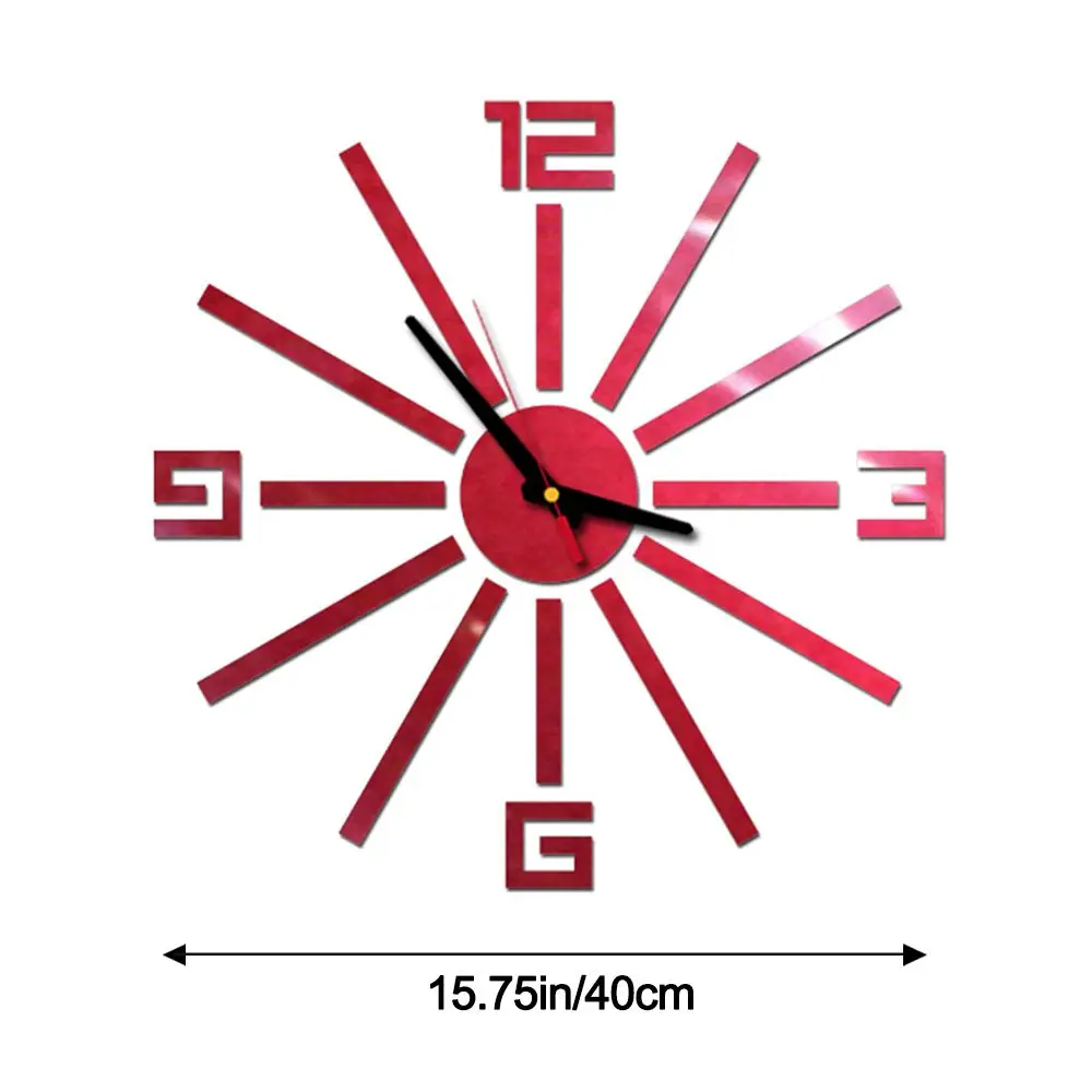 Digital de Parede Autocolante de um Relógio de Design Moderno DIY Sala Cozinha Casa de Decoração Diy de Quartzo Needl Removível Imagem 4