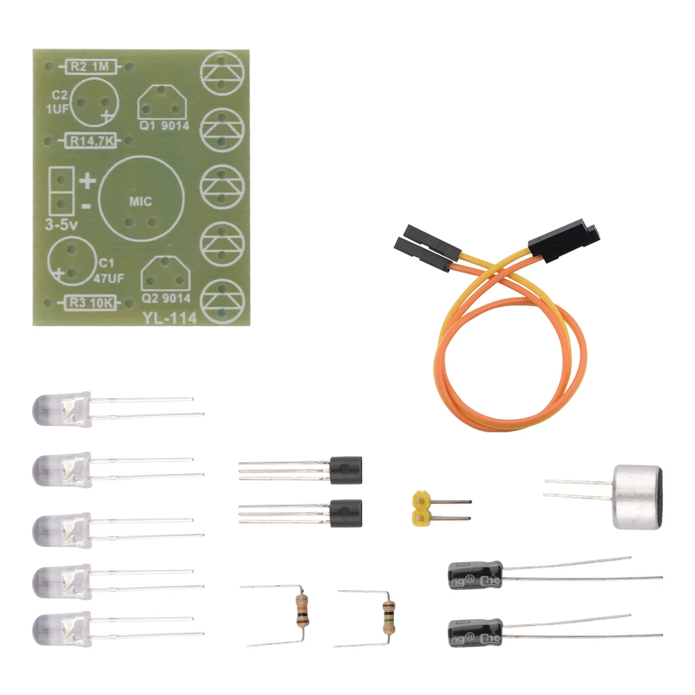 diymore Voz Detectar a Placa do Sensor de Controle de Som da Melodia de Luz LED Indicador de Módulo de Produção Eletrônica DIY Kit para Arduino Imagem 3