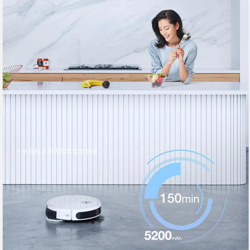 ECOVACS N9+ Aspirador de pó de Varrição e Limpeza Integrado Robô para a casa Inteligente Automático de Limpeza Mop 2200Pa de Sucção Imagem 5