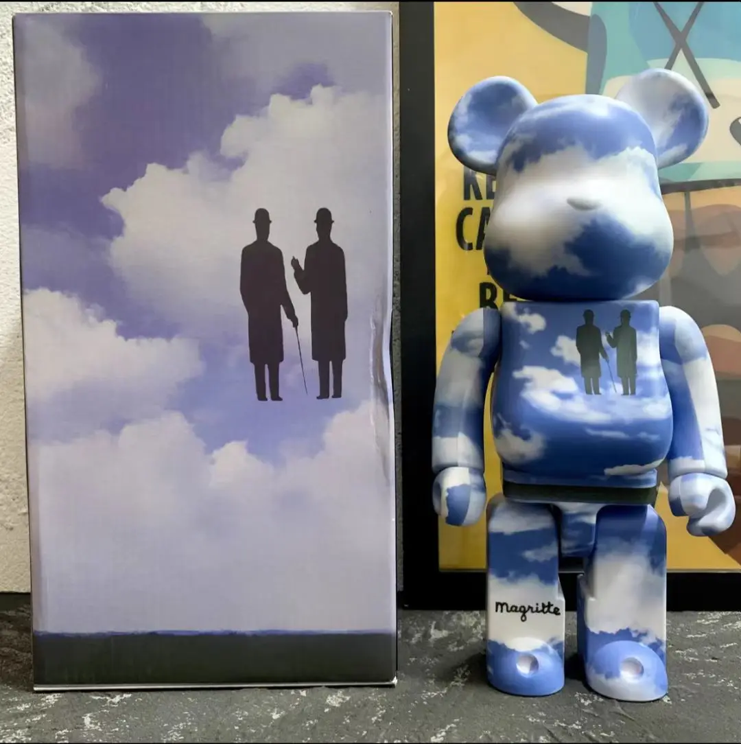 Estatuetas Para Interior Bearbrick 400% Be@rbrick 28cm Anime, Jogos de Decoração de Mesa Acessórios de Luxo que Vivem Modelo da Figura de PVC Imagem 4