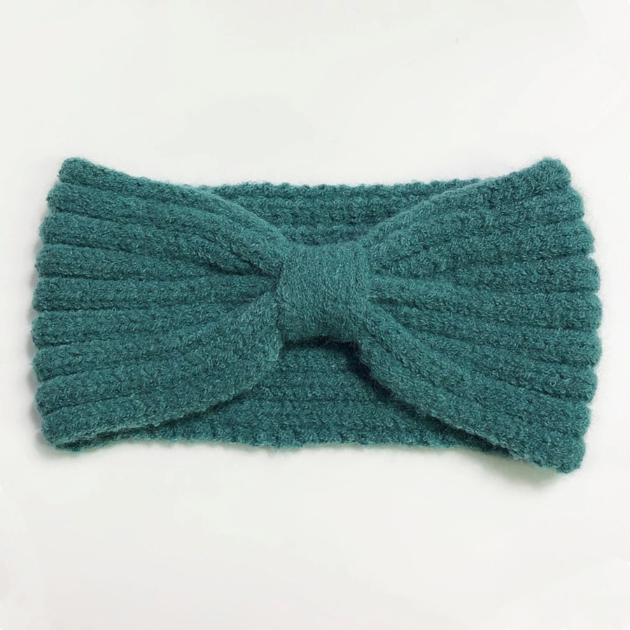Feito à mão Inverno Quente de Cabeça para as Mulheres de Lã de Malha Tiaras Novo Cotton Cashmere Headwear Elástico Faixa de Cabelo e Acessórios para o Cabelo Imagem 3