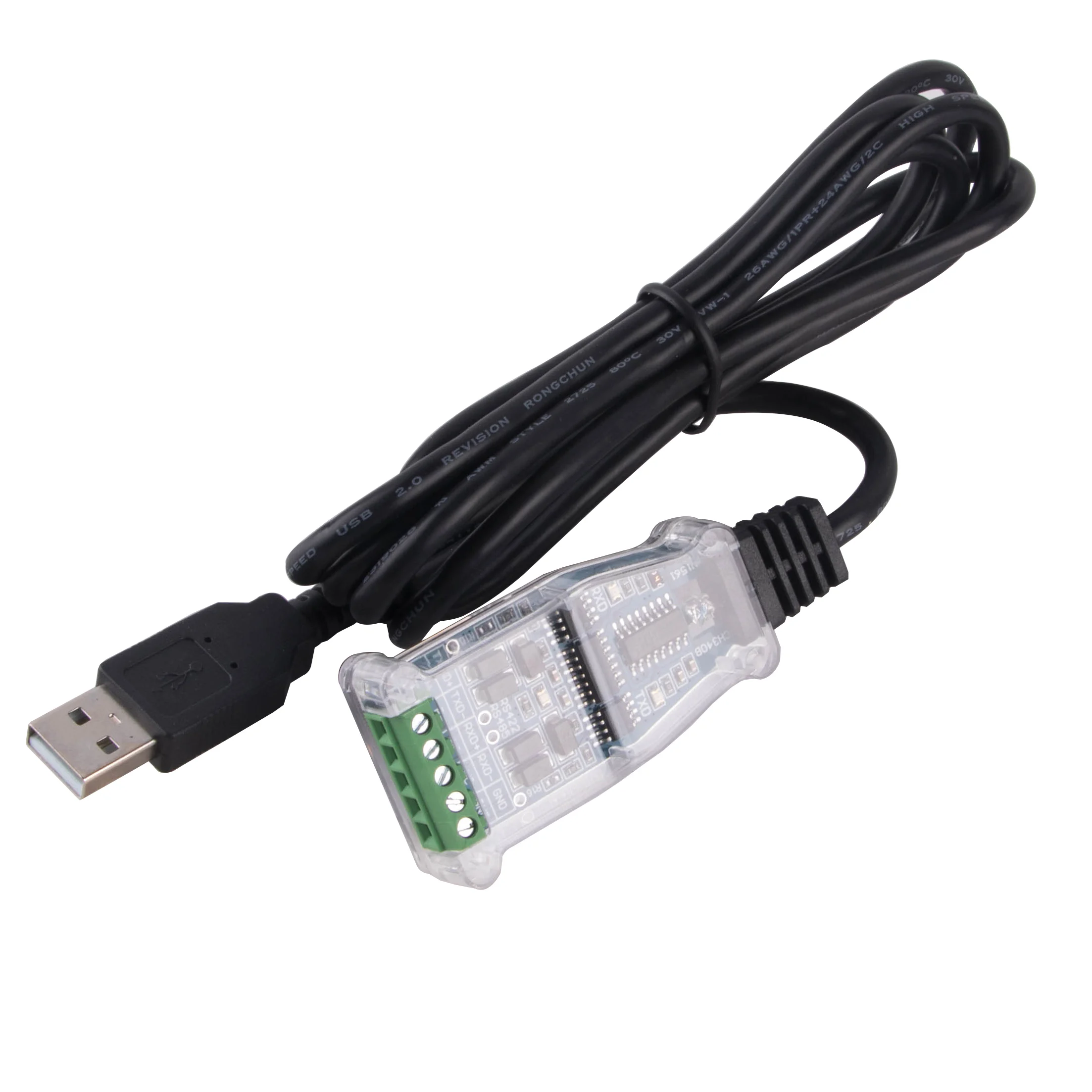 FTDI CH340 USB para RS485 Serial do Bloco de Terminais de um Adaptador de Cabo de Comunicação Imagem 2