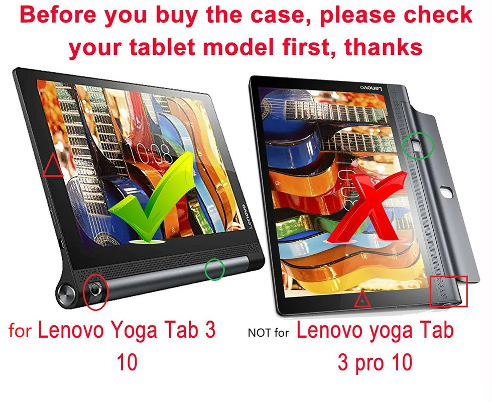 Funda Para o Lenovo YOGA Guia 3 10.1 Caso Suporte Dobrável lichia Capa de Couro Para o Lenovo YOGA Guia 3 10.1 YT3-X50F Tablet Casos Vidro Imagem 1