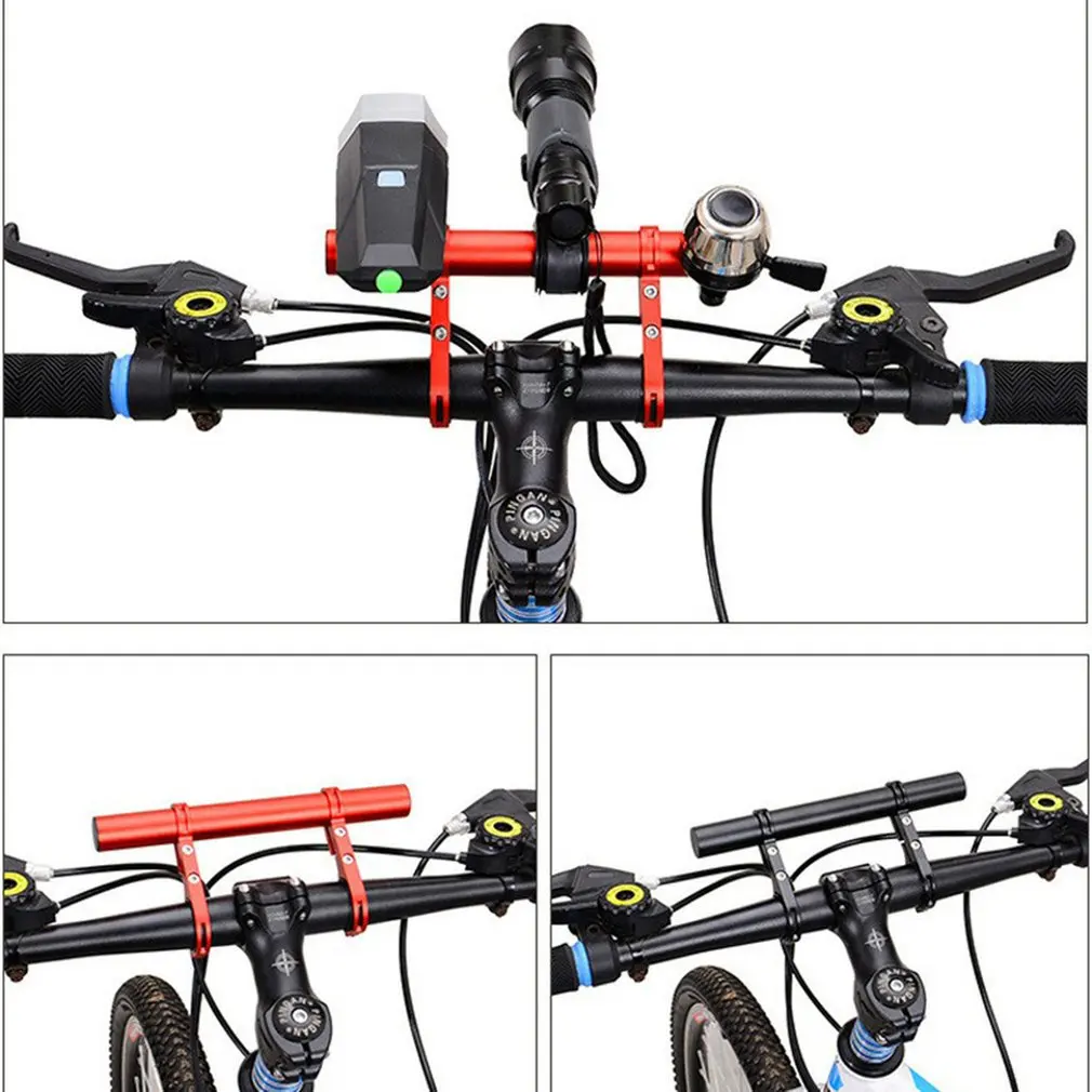 Guiador de bicicleta 20CM Moto Suporte do Telefone Extensor de Montagem MTB Mountain Bike de Ciclismo do Farol Suporte Titular Acessórios Imagem 5