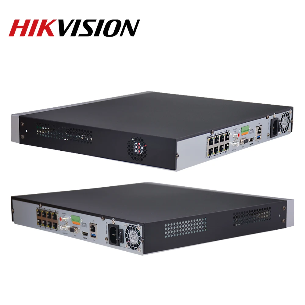 Hikvision Original 8CH 12MP 8POE NVR DS-7608NI-I2/8P para Câmera POE Max 2SATA Gravador de Vídeo de Rede Plug & Play, Suporte a dual-os Imagem 3