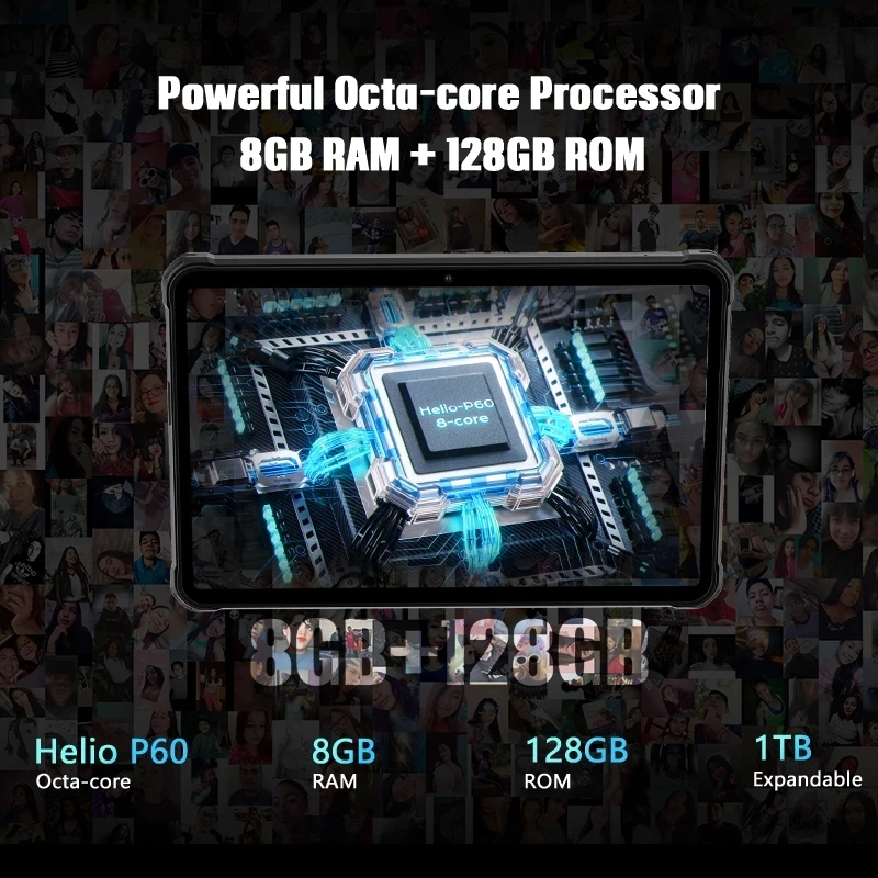 HOTWAV R6 Pro Tablet Pad Helio P60 Octa core, 8GB de 128GB 15600mAh 10.1