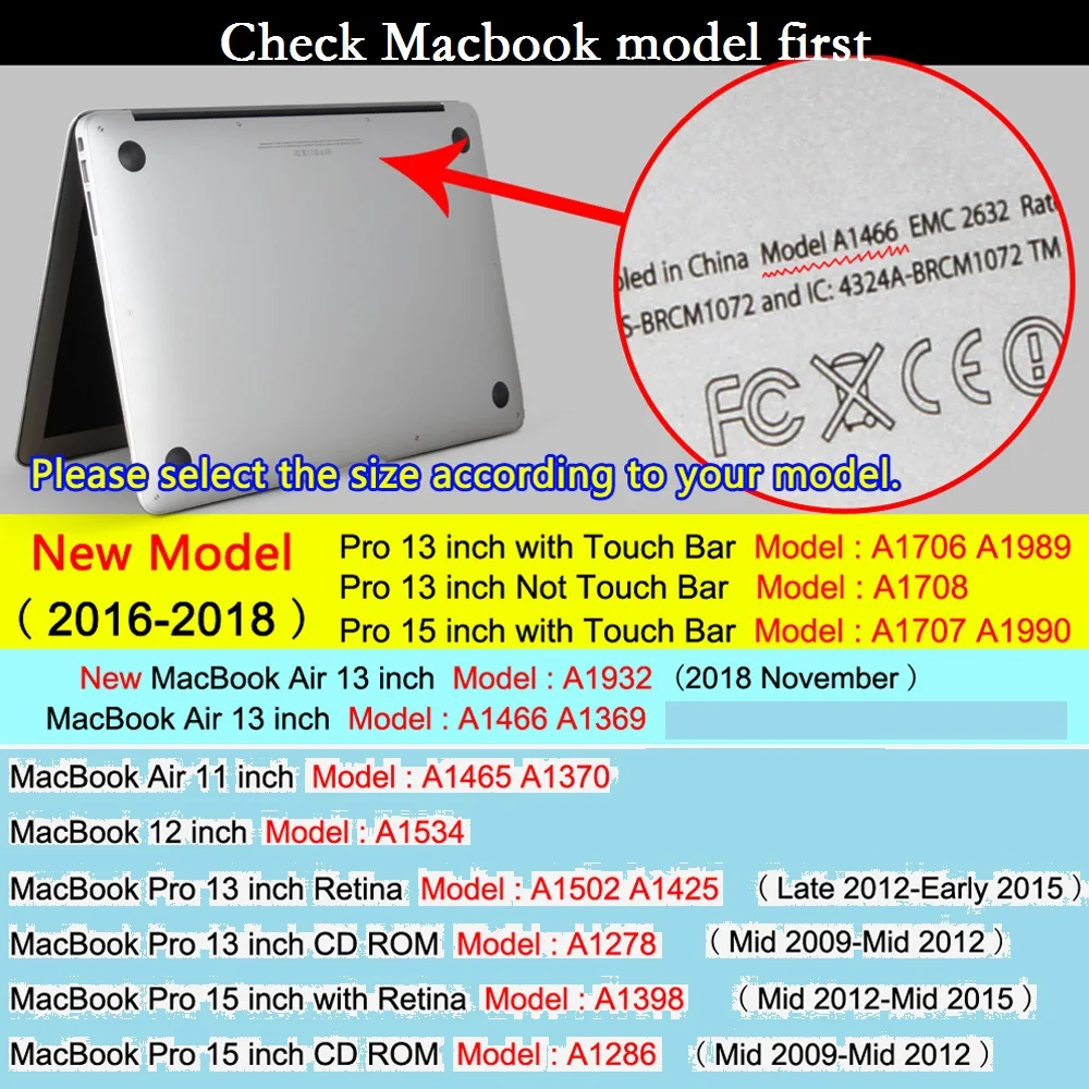 Impresso Bolha para o Macbook Pro De 13 A 15 de Toque da barra de 2018 Caso de Laptop A1989 A1990 PVC Duro Para manter o seu Macbook Pro Retina 11 12 13 15 Imagem 1