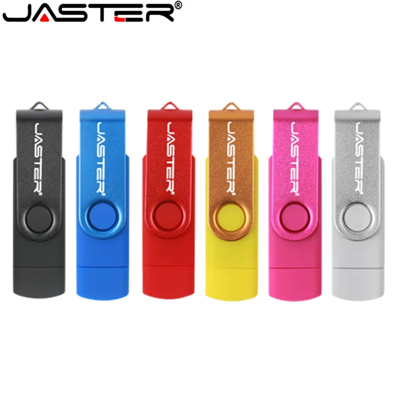 JASTER USB 2.0 OTG USB flash drive Smart Phone Tablet PC 4GB 8GB 16GB 32GB 64GB флешка Pendrives OTG Capacidade Real de um stick Usb Imagem 1