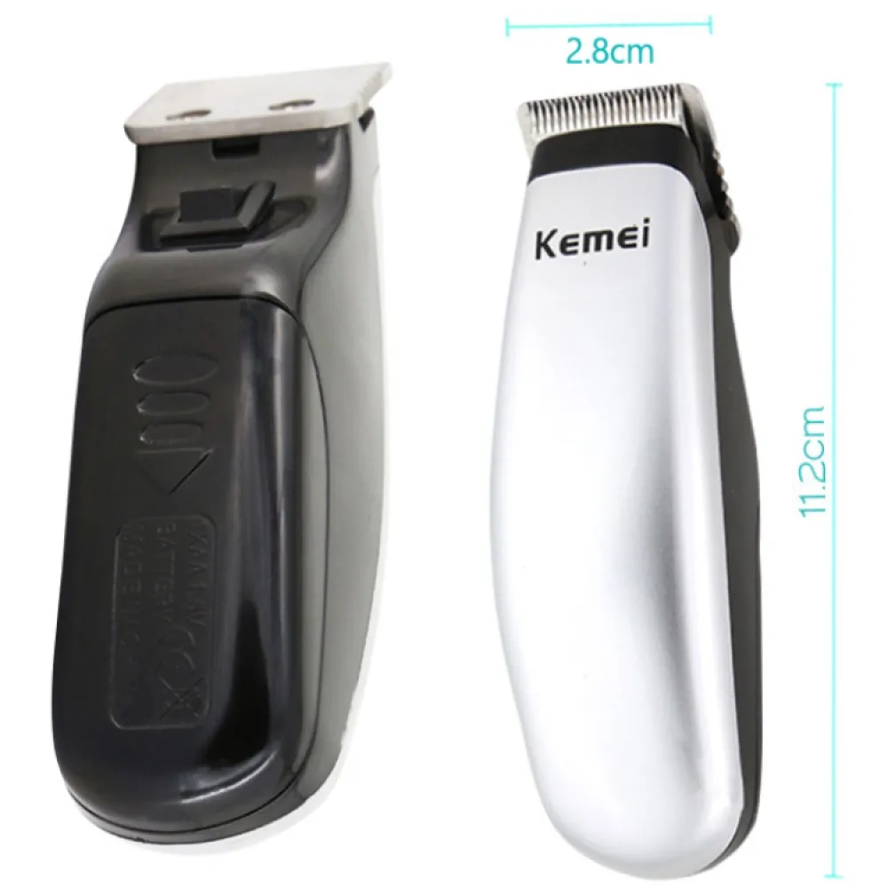 Kemei Recém-Projeto Elétrico de Cabelo Clipper Portátil Mini Aparador de Pêlos Máquina de Corte a Barba do Barbeiro de Barbear Estilo dos Homens Ferramentas KM-666 Imagem 2