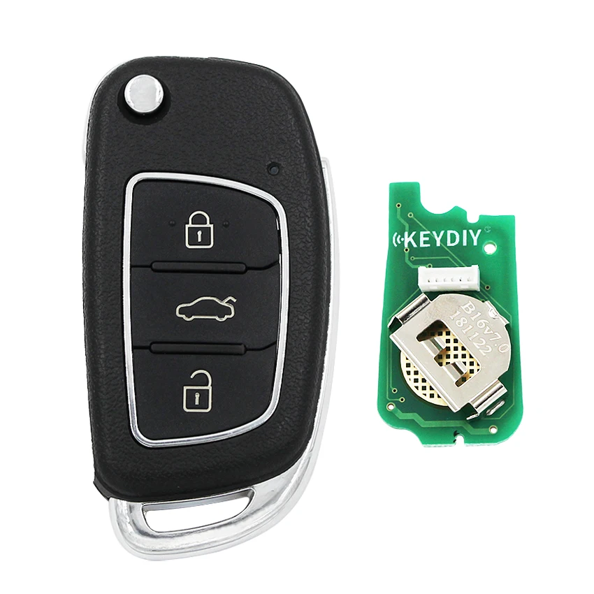 KEYDIY série B B16 3 botão universal KD controle remoto para KD200 KD900 KD900+ URG200 KD-X2 mini KD para Hyundai estilo Imagem 1