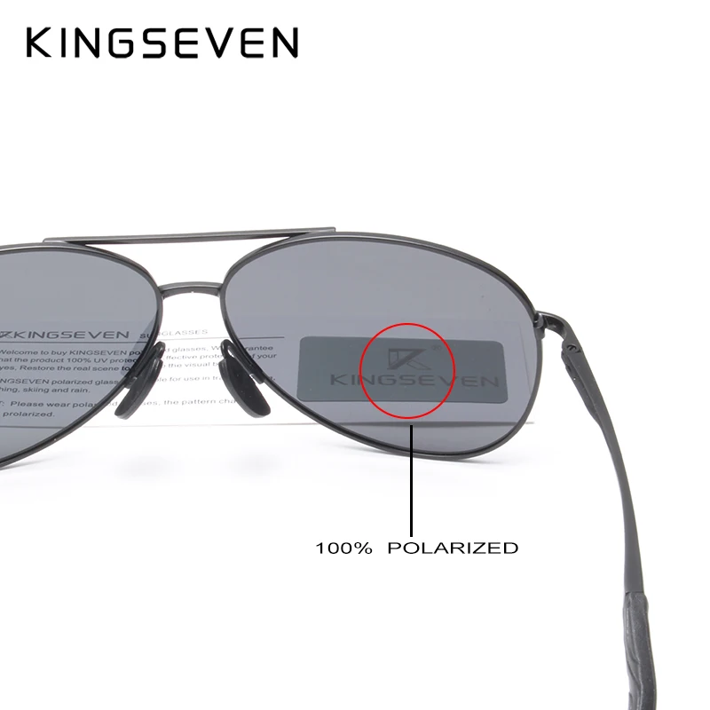 KINGSEVEN Marca de Moda masculina UV400 Óculos de sol Polarizados Homens de Condução Escudo de Óculos de Sol Óculos de Oculos Gafas N7013 Imagem 4
