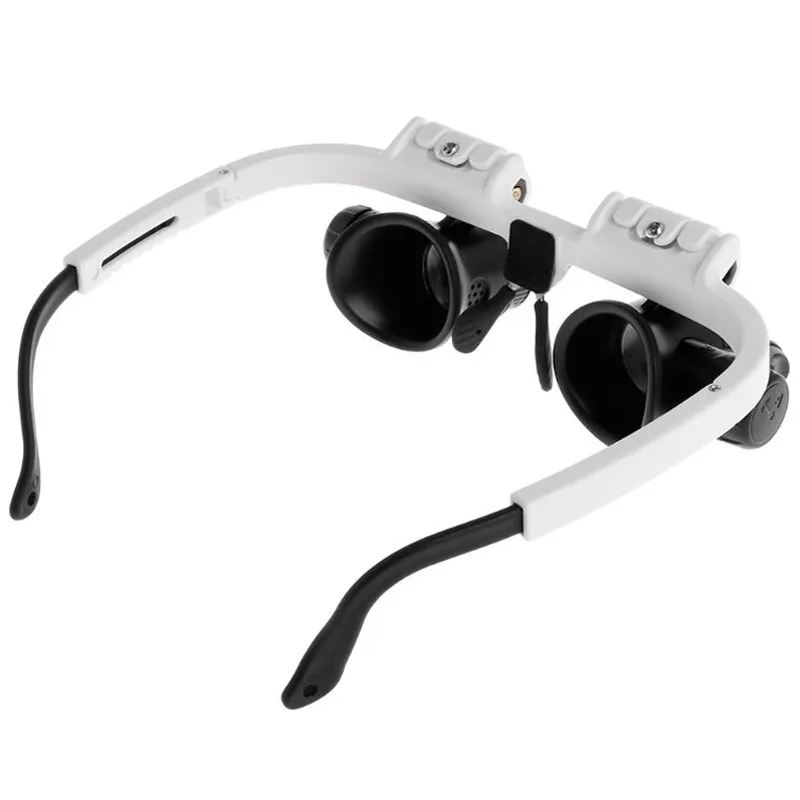 LED Óculos de lente de aumento 8X 23X de Ampliação Óculos com Luz para Fechar o Trabalho do Joalheiro Lupa de Relojoeiro Cabeça Lupa Imagem 3