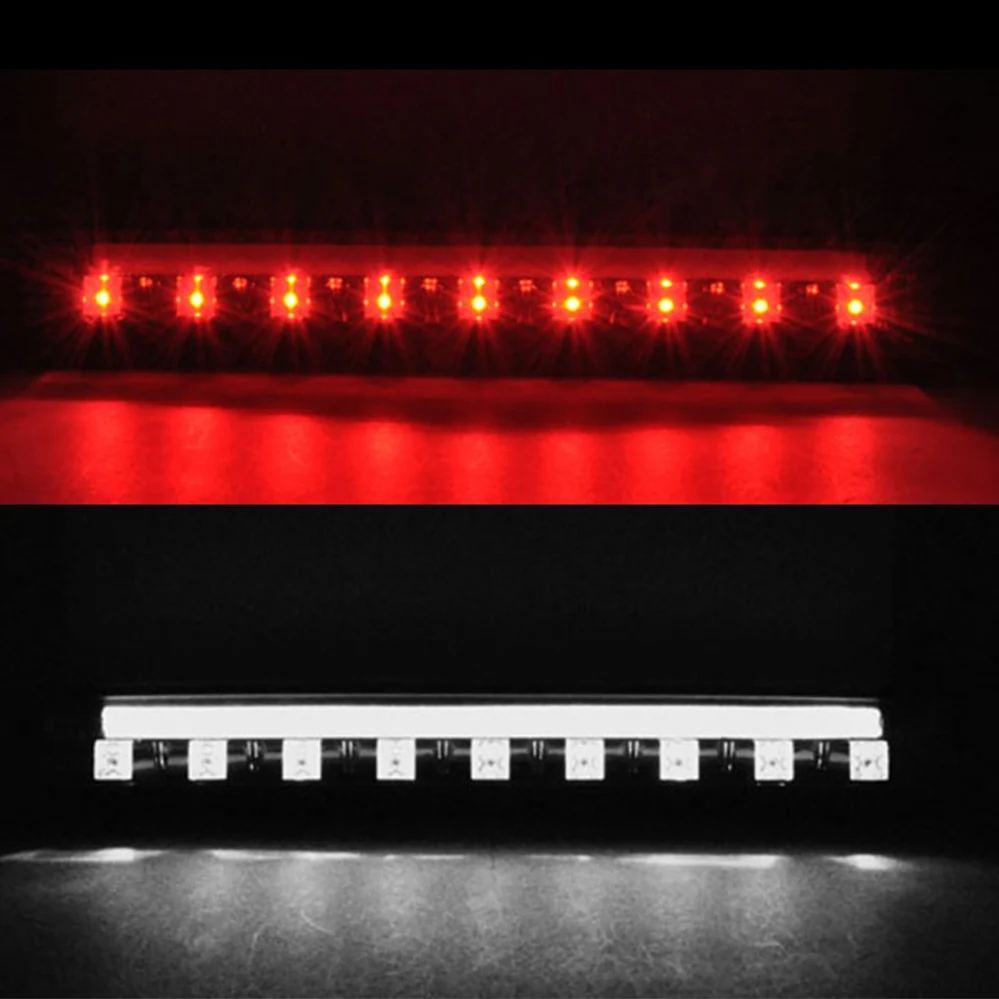 Lente clara LED Vermelho 3ª Terceira Luz de Freio + Led Branco de Condução Execução Lâmpada para o Híbrido Toyota Prius Alpha Aqua(C) Barra de Luz Imagem 1