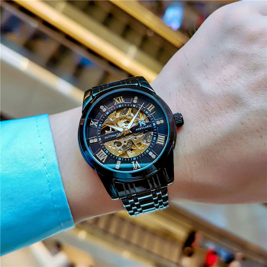 Marca de luxo Relógio Automático dos Homens de Moda Relógio Mecânico 40mm Impermeável de Aço Inoxidável do Relógio de Desporto Relógio Masculino 2022 Imagem 1