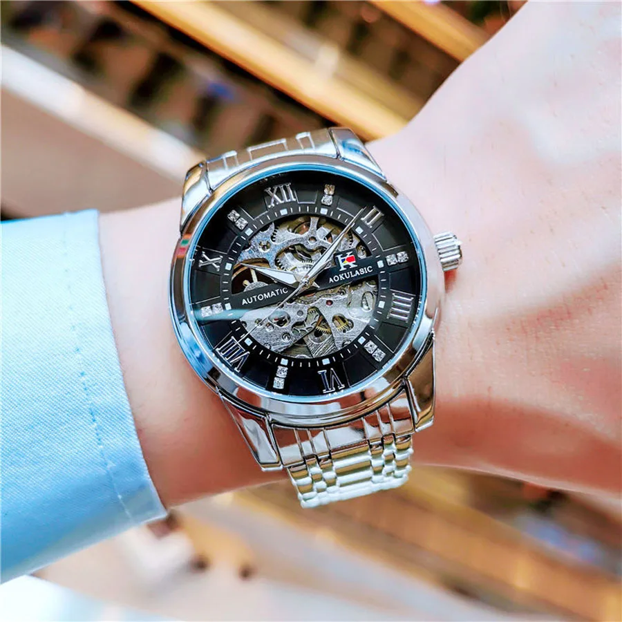 Marca de luxo Relógio Automático dos Homens de Moda Relógio Mecânico 40mm Impermeável de Aço Inoxidável do Relógio de Desporto Relógio Masculino 2022 Imagem 2
