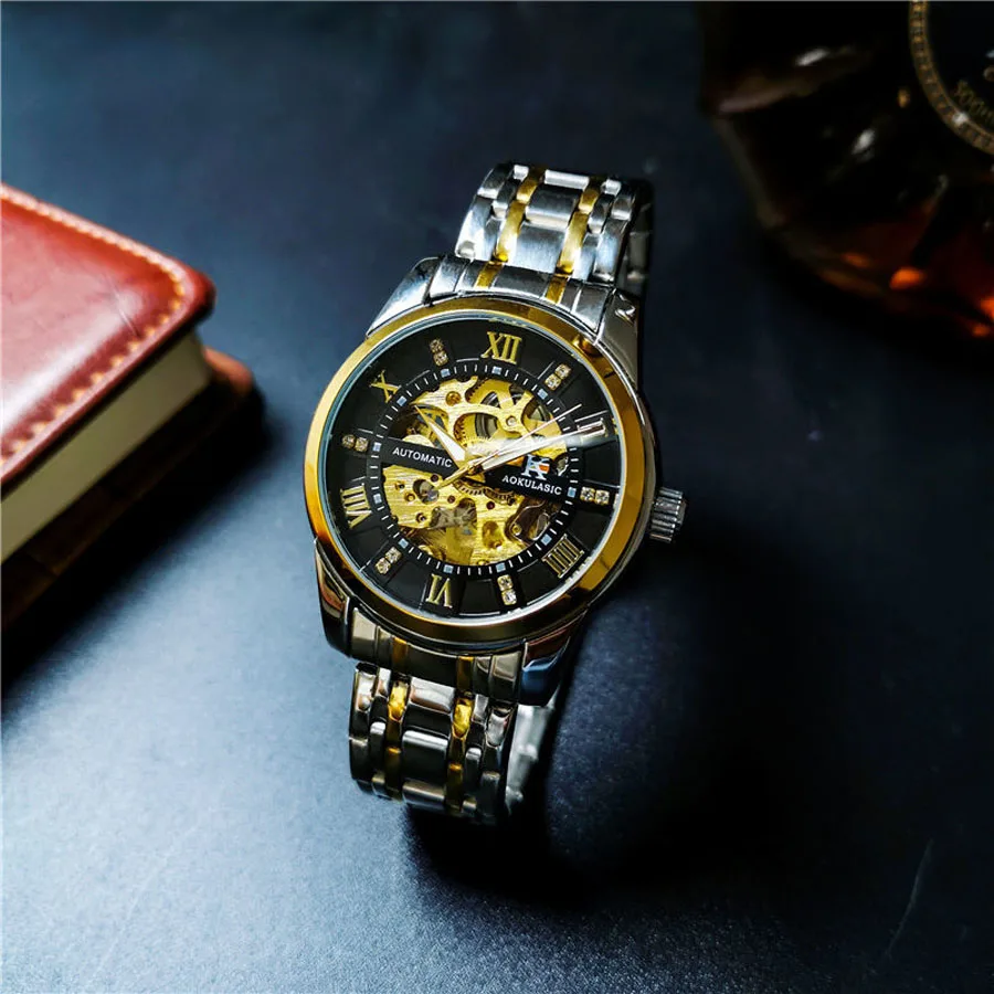 Marca de luxo Relógio Automático dos Homens de Moda Relógio Mecânico 40mm Impermeável de Aço Inoxidável do Relógio de Desporto Relógio Masculino 2022 Imagem 5