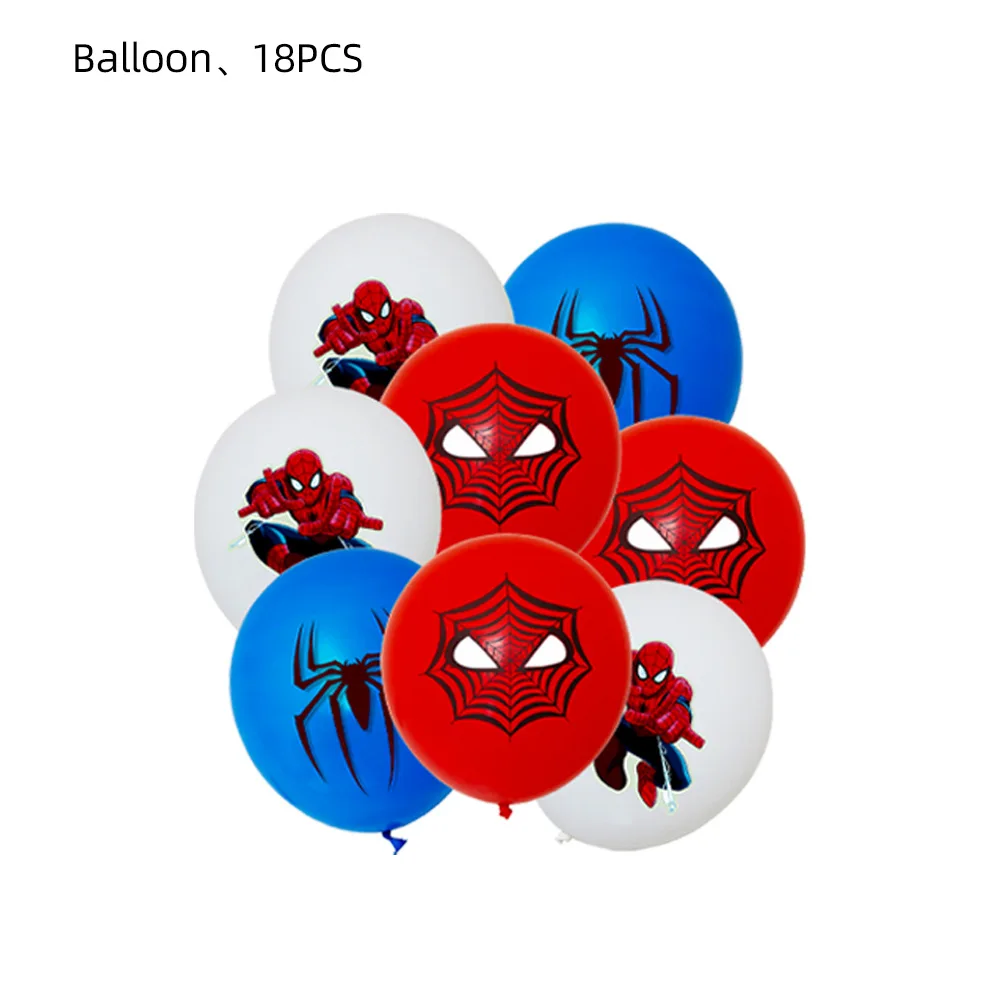 Marvel Homem-Aranha De Aniversário, Decorações De Crianças Número De Aniversário Balões De Desenhos Animados Folha De Látex Balão Conjunto De Crianças Meninos Fornecimentos De Terceiros Imagem 2