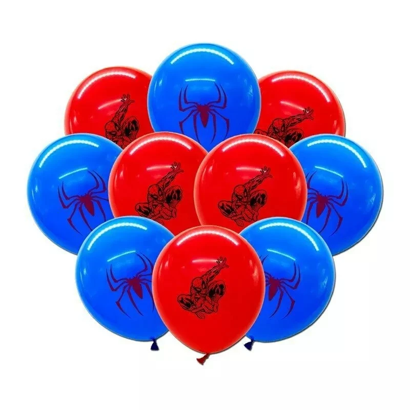 Marvel Homem-Aranha De Aniversário, Decorações De Crianças Número De Aniversário Balões De Desenhos Animados Folha De Látex Balão Conjunto De Crianças Meninos Fornecimentos De Terceiros Imagem 3
