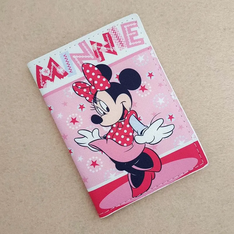 Minnie do Mickey de Disney Beijo Acessórios de Viagem a Capa de Passaporte Titular PU Couro Mulher Menina ID de Banco de Titulares de Cartão de Presentes de Casamento Imagem 4