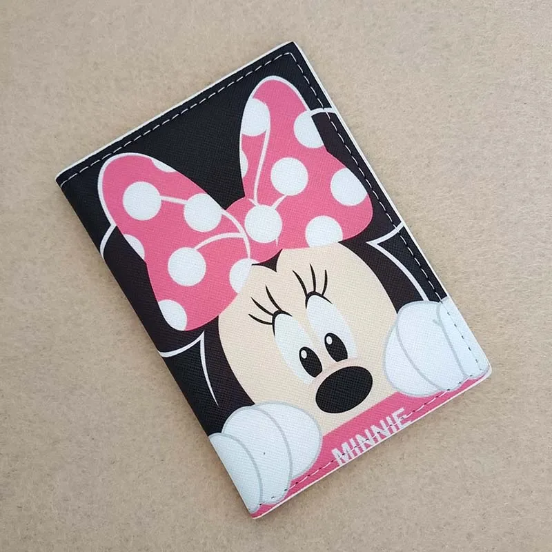 Minnie do Mickey de Disney Beijo Acessórios de Viagem a Capa de Passaporte Titular PU Couro Mulher Menina ID de Banco de Titulares de Cartão de Presentes de Casamento Imagem 5