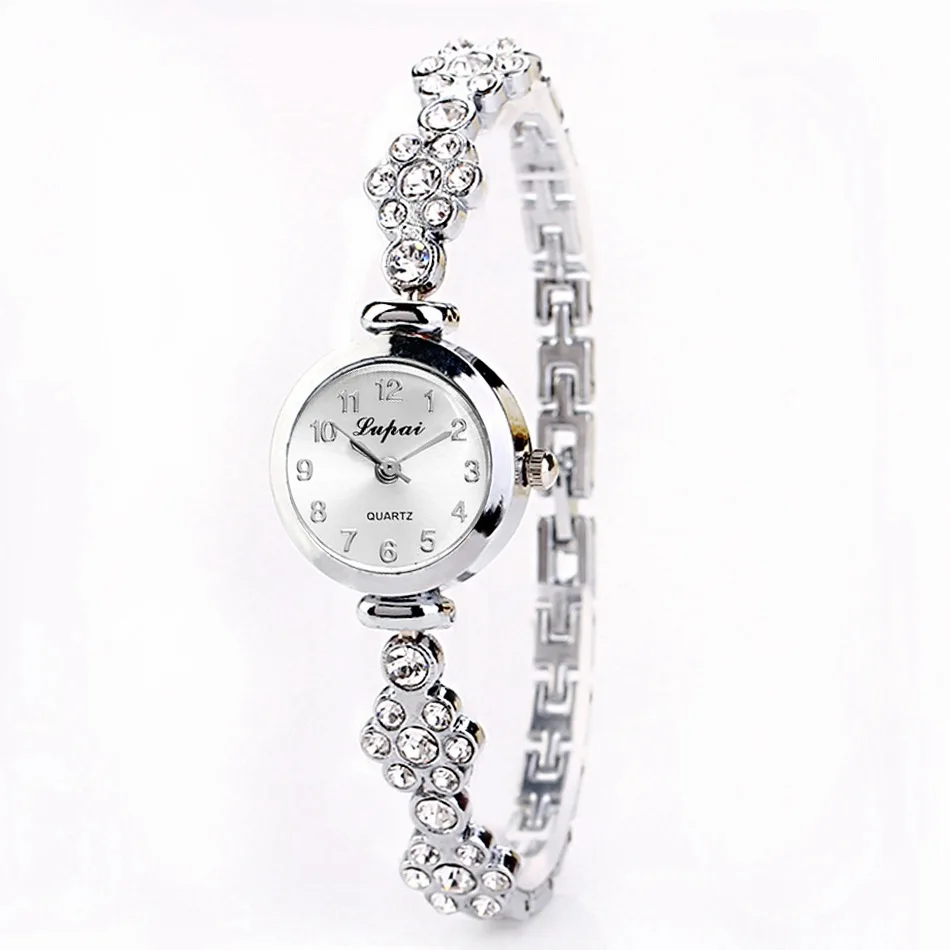 Moda Relógio de Quartzo para Mulheres de Diamante Ouro Prata Fina Pulseira Casuais Senhoras Relógios de Pulso montres femmes relógio de Pulso 2019 Imagem 1