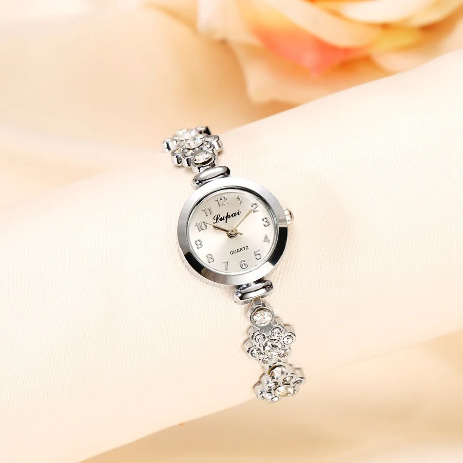 Moda Relógio de Quartzo para Mulheres de Diamante Ouro Prata Fina Pulseira Casuais Senhoras Relógios de Pulso montres femmes relógio de Pulso 2019 Imagem 2