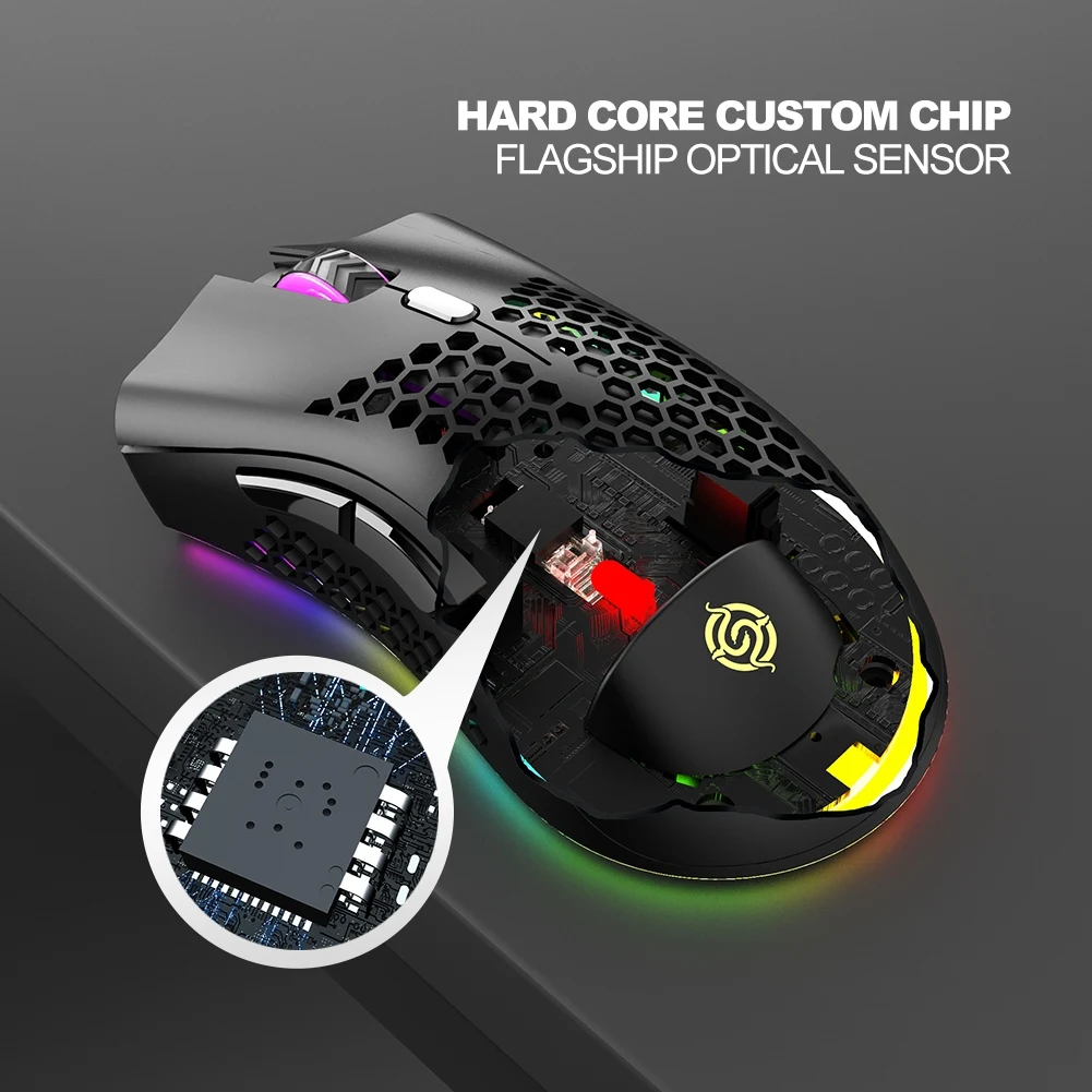 Mouse Óptico sem fio de Jogador para Jogos de PC Portáteis Novo Jogo Mouses sem Fio com Receptor USB Drop Shipping Mause Imagem 2