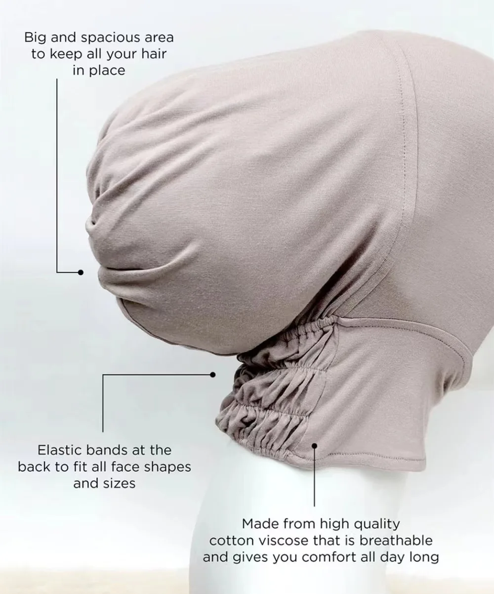 Muçulmano Underscarf Mulheres Véu Hijab Bonnet Mulheres Muçulmanas Lenço Turbantes lenços de Cabeça Para Mulheres de Hijab Cap Islâmica, Chapéu, Turbante Mujer Imagem 5