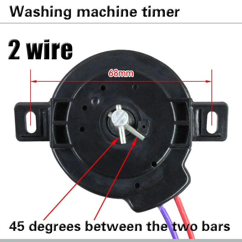 Máquina de lavar roupa Spin temporizador 2-linha de 45 graus inclinado ouvido spin timer de 5 minutos máquina de lavar roupa acessórios Imagem 2