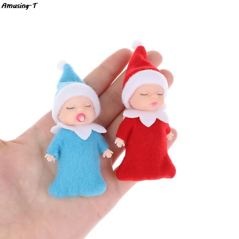 Natal Bebê Elf Bonecas Bebê Elfos Bonecas Brinquedos Mini boneca de Natal Mini Elfo de Natal Decoração de Boneca Imagem 4