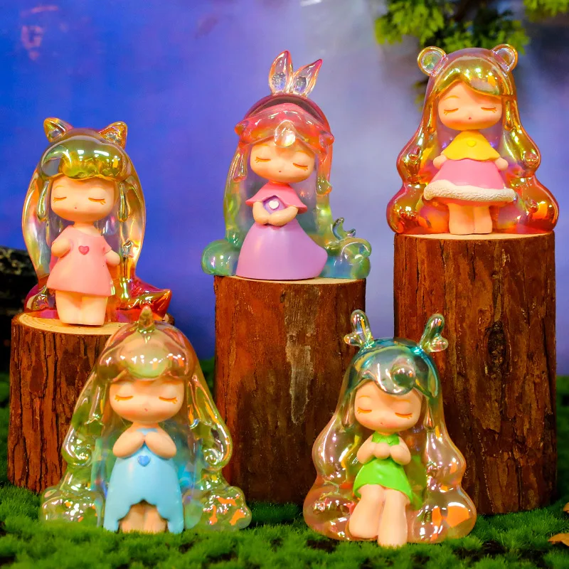 Noite De Sonho Série De Caixa De Estore Bonito Kawaii Doll Ação Boneca De Trabalho De Decoração, A Luz Da Noite Enfeite Brinquedo Presente Surpresa Caixa De Mistério Imagem 1