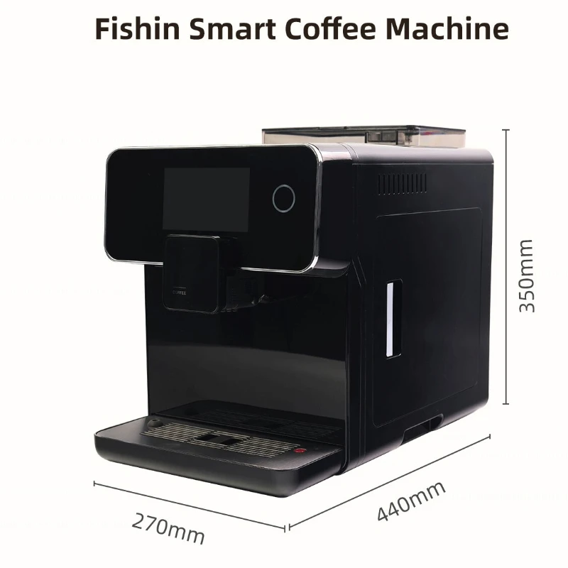 Nova marca smart touch máquina de café, café Americano, italiano e café. Tipo de culinária. O Google Smart Ações. Imagem 1