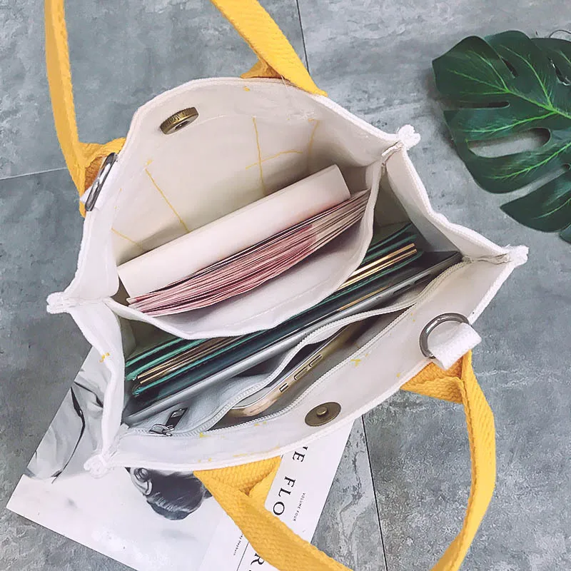 nova versão coreana da cor do Contraste do saco de Lona grande capacidade wenyifans senhoras, sacos de mão de alta qualidade do saco de ombro C41-45 Imagem 2
