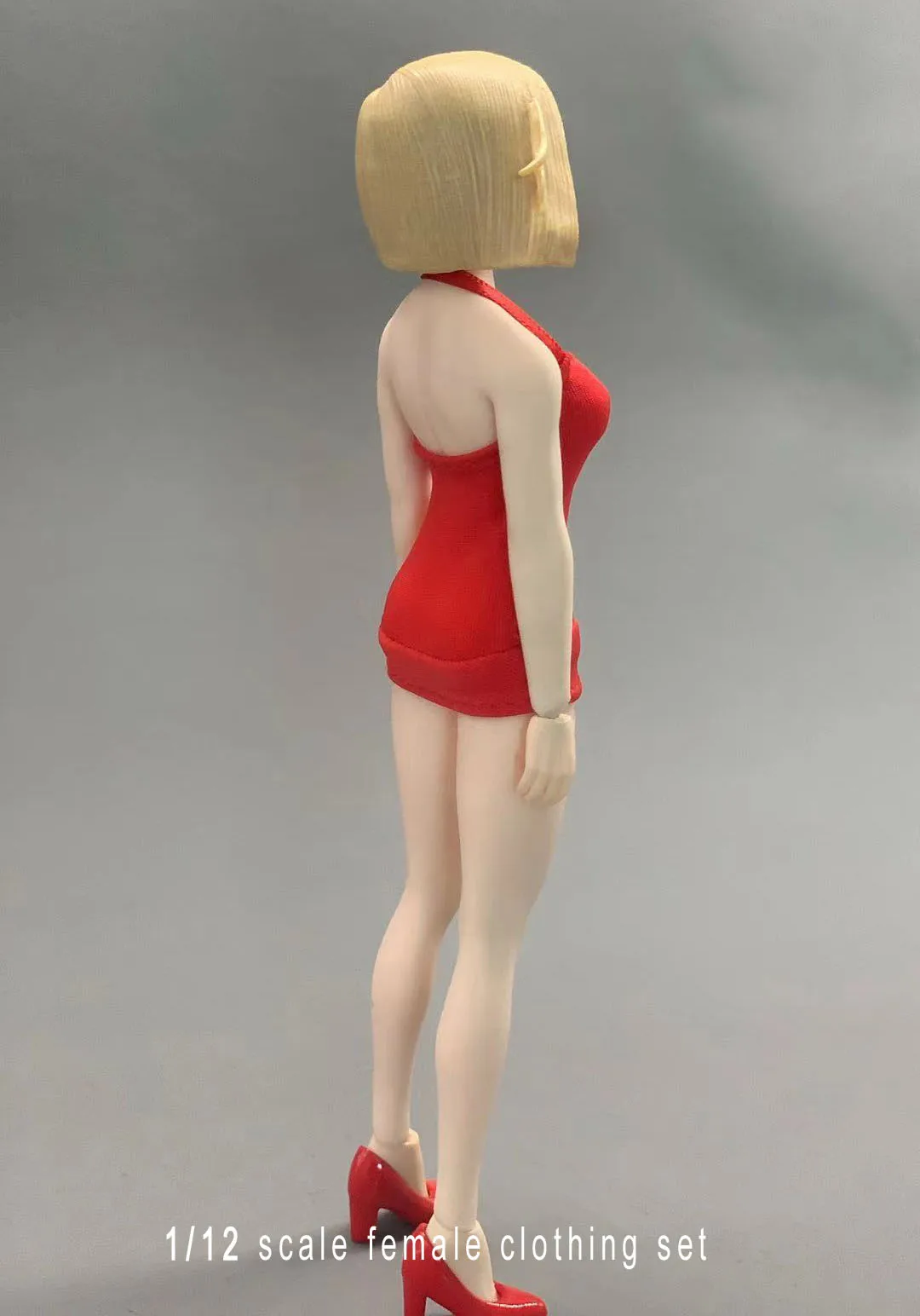 Novo 1/12 do sexo Feminino Soldado TBL Figma Shf Figura do Corpo de Roupas Abrir Vestido de Volta CJG-1204 ajuste 6