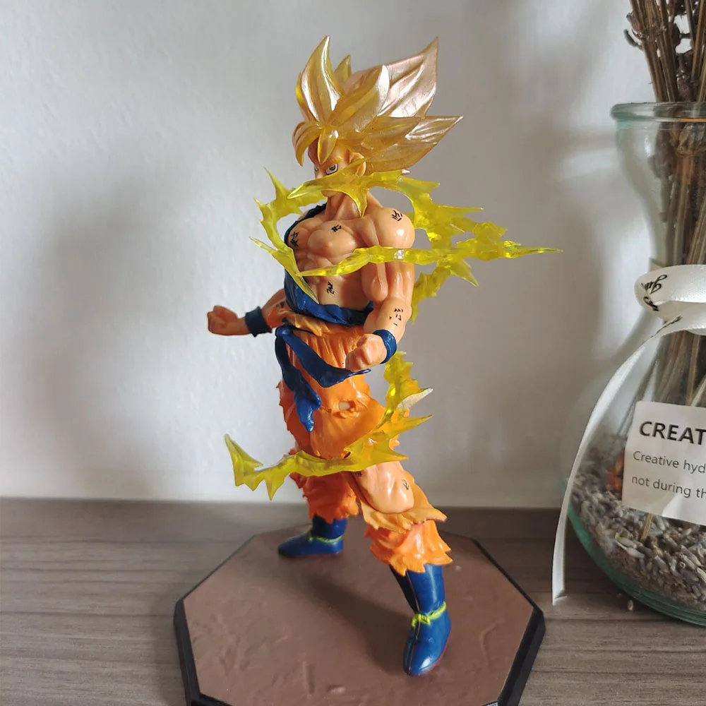 Novo Anime Figura De Dragon Ball Figuras Son Goku Super Saiya-Ação Estatueta Ornamentos Coleção De Desenhos Animados Crianças Brinquedo De Presente De Natal Imagem 5