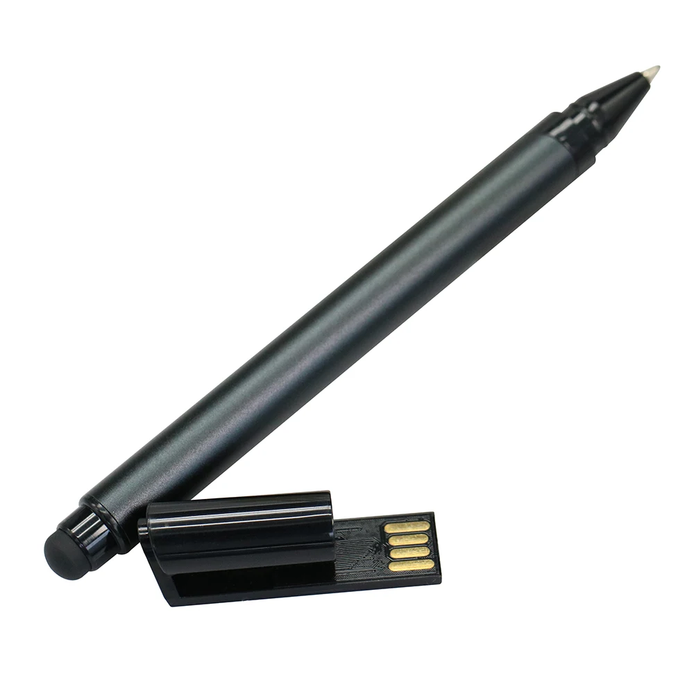 Novo Metal Caneta Esferográfica Modelo de Unidade Flash USB Memory Stick de 4GB 8GB 16GB 32GB 64GB 128GB de 256GB Flash Drive Pendrive Estudante de Presente Imagem 4