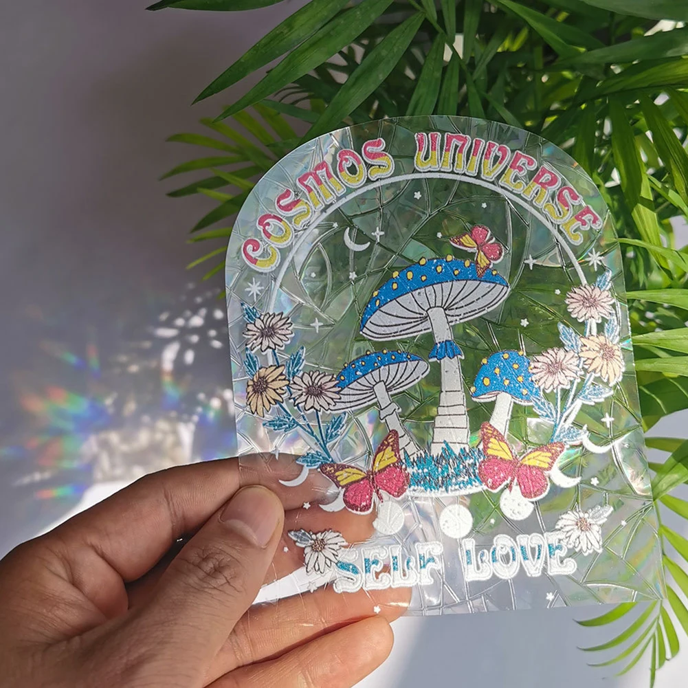 O Caçador de arco-íris a Película para Janela 3D Sol Coletores de Adesivos de Parede para a Casa de Decoração do Quarto de Crianças de Crianças de Moto Adesivo película de PVC Imagem 1