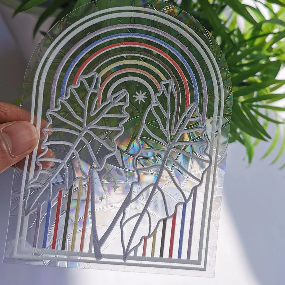 O Caçador de arco-íris a Película para Janela 3D Sol Coletores de Adesivos de Parede para a Casa de Decoração do Quarto de Crianças de Crianças de Moto Adesivo película de PVC Imagem 2