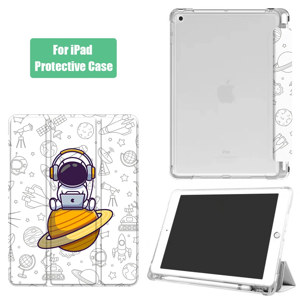 O Espaço exterior, os Astronautas Caso Para o iPad Mini 6 de Ar 4 10.9 Ar 2 Para iPad Pro 11 Funda 7º 8º Geração 10.2 10.5 Capa de Silicone Imagem 1